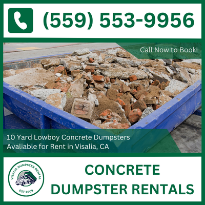 Visalia Concrete Dumpster Rental